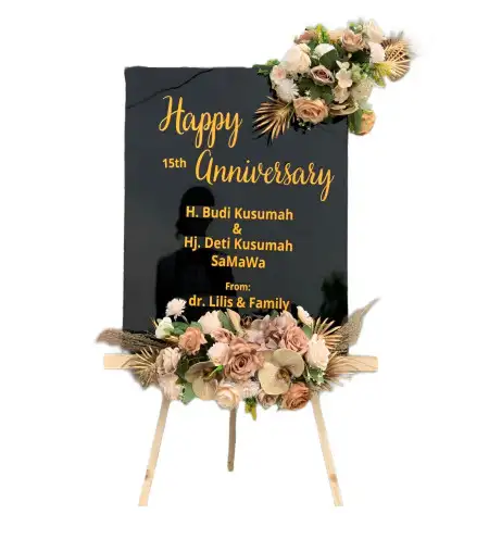 Papan Bunga Akrilik Gondowangi